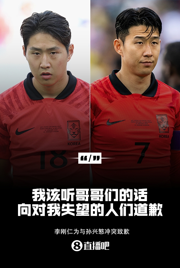 和孙兴慜冲突！李刚仁：我该听哥哥们的话，向对我失望的人们道歉