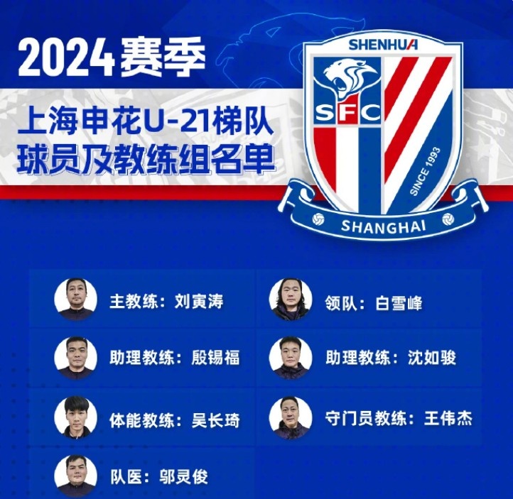 U21联赛决赛阶段将于6月13日开赛，为上海申花U21队加油