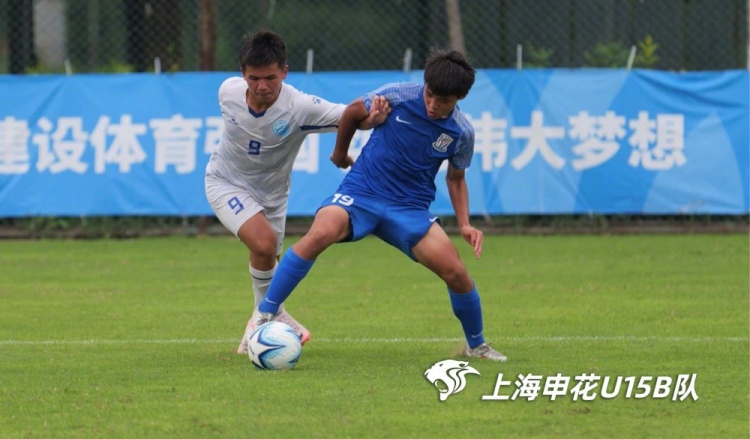 由王佳翔指导率领的申花U15队挺进中青联排位赛阶段全国十二强