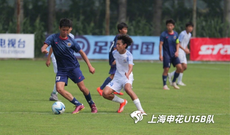由王佳翔指导率领的申花U15队挺进中青联排位赛阶段全国十二强