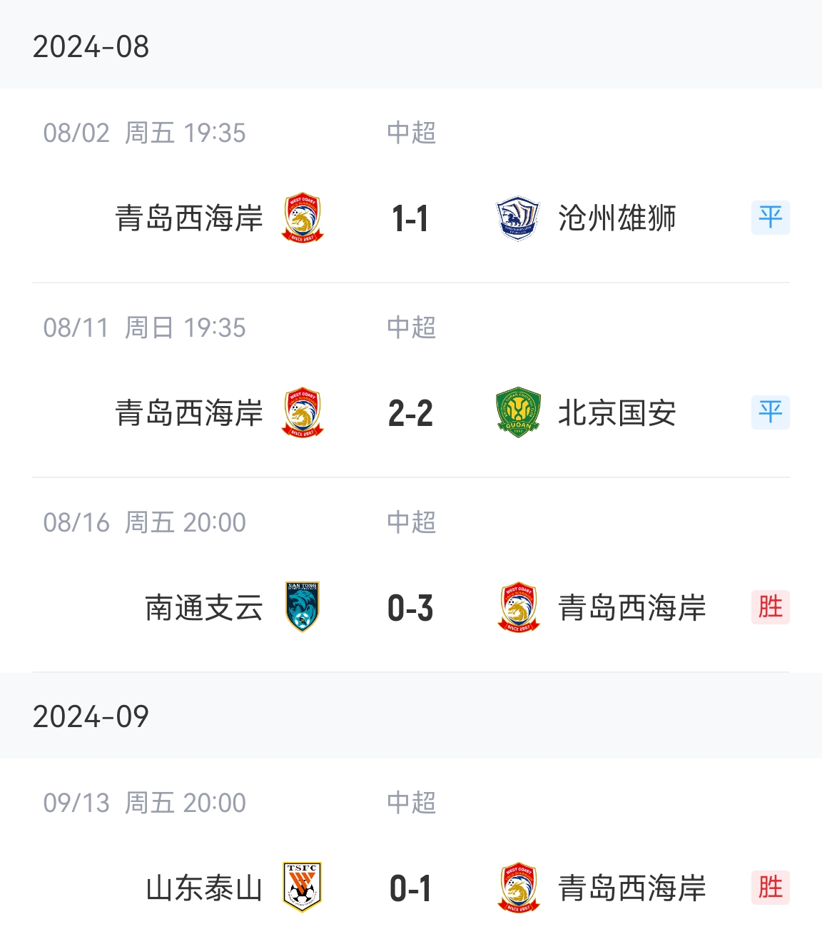 佳一再+3！邵佳一上任后西海岸2胜2平，主场平国安客场赢泰山！